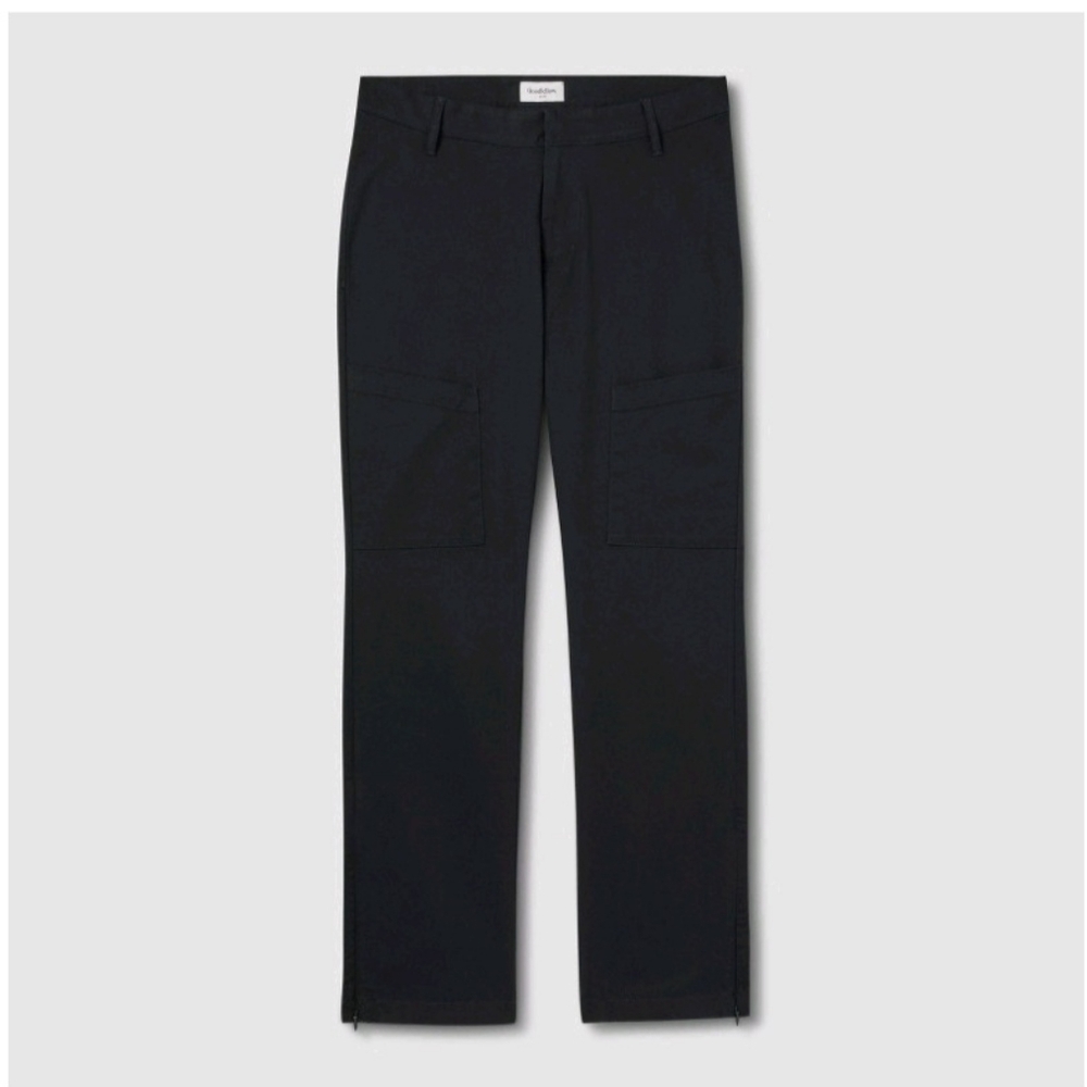 Mens Adaptive Goodfellow Black Chino Pant many sizes 34, 32, wheelchair friendly